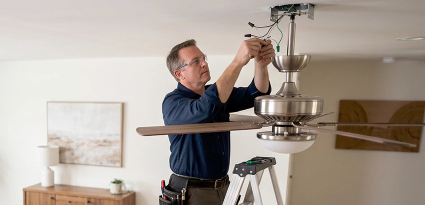 Ceiling Fan Light and Switch Repair in Kennewick