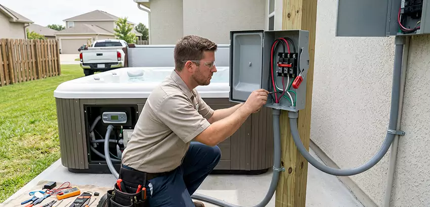 Outdoor Hot Tub Electrical Installation in Kennewick