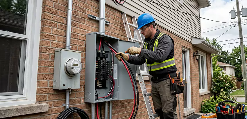 Outdoor Subpanel Installation in Kennewick